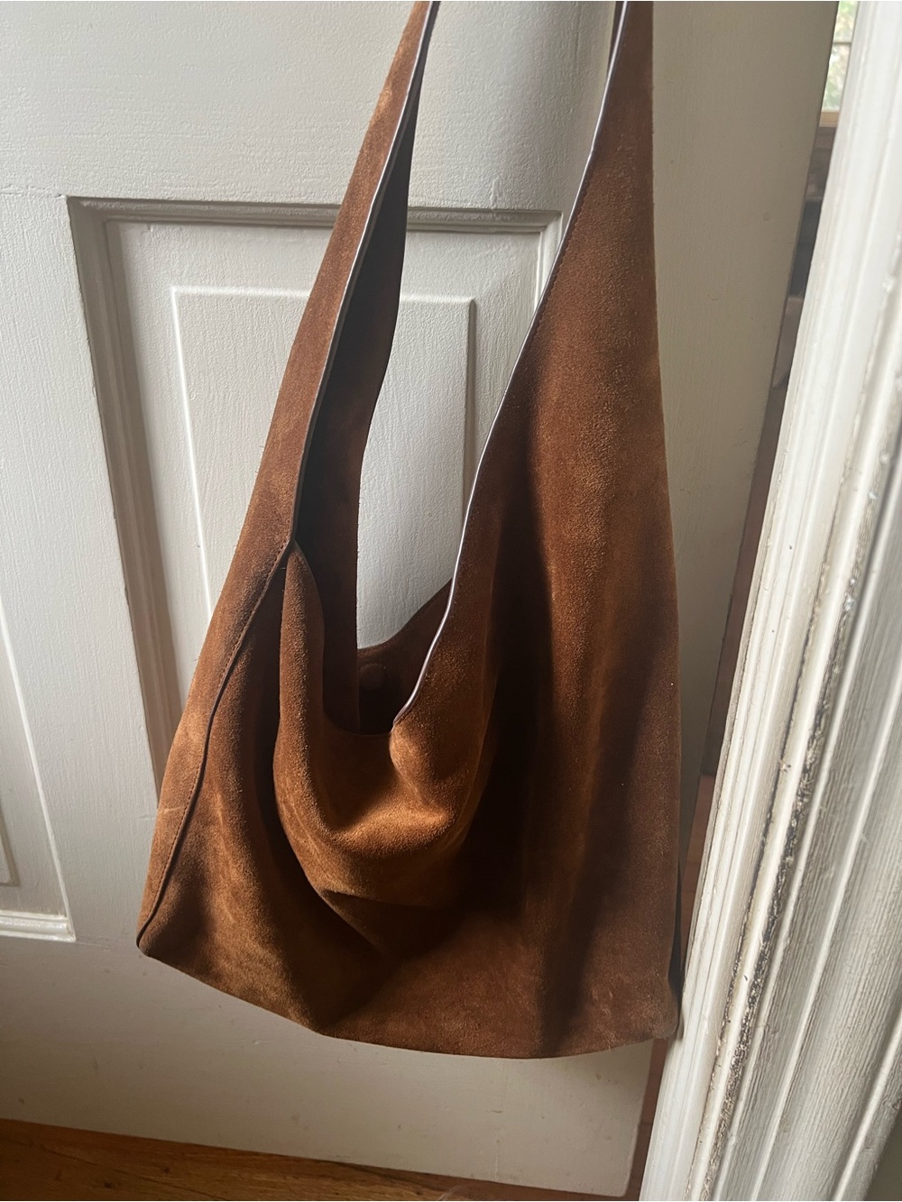 Quince Italian Hobo Shoulder Bag in Brown - Picture 2 of 6